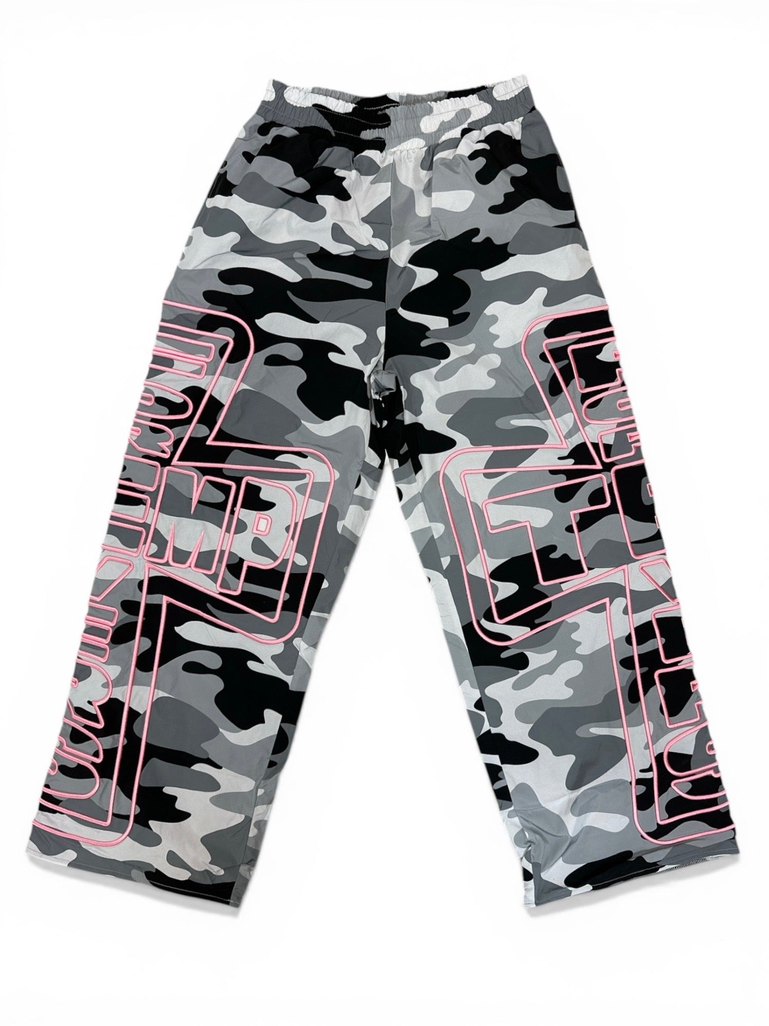 Baggy Track Pants - Ghost Pink